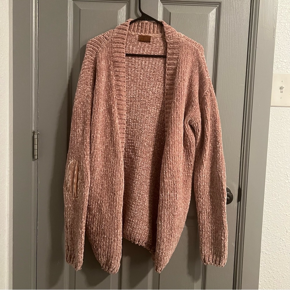POL Chunky Knit Sweater in Blush - Picture 3 of 7